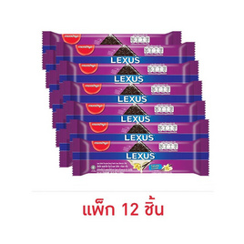 เล็คซัส ซอลท์เท็คบิสกิตช็อกโกแลตสอดไส้ครีมวานิลลา 28 กรัม (แพ็ก 12 ชิ้น) - เล็คซัส, บิสกิต