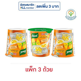คนอร์คัพโจ๊กถ้วย รสข้าวโพดชีส 28 กรัม (แพ็ก 3 ถ้วย) - คนอร์