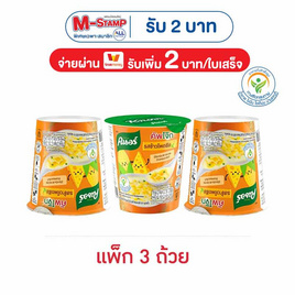 คนอร์คัพโจ๊กถ้วย รสข้าวโพดชีส 28 กรัม (แพ็ก 3 ถ้วย) - คนอร์