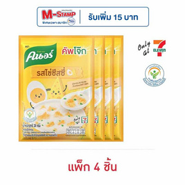 คนอร์คัพโจ๊กซอง รสไข่ชีสซี่ 28 กรัม (แพ็ก 4 ซอง) - คนอร์, โจ๊ก/ข้าวตุ๋น/ข้าวต้ม