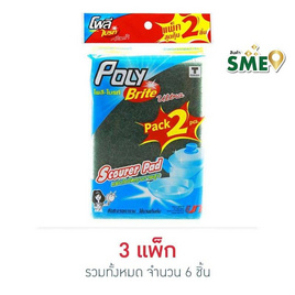 โพลี-ไบรท์อัลตร้า แผ่นใยขัดพิเศษ (แพ็ก 2 ชิ้น) - Poly-Brite, อุปกรณ์ทำความสะอาด ซักล้าง