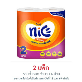 ไนซ์ กระดาษอเนกประสงค์ (แพ็ก 2 ม้วน) - ไนซ์, กระดาษเอนกประสงค์