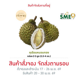 สวนเจ้าพายุ ทุเรียนหมอนทอง 2-3 ลูก (3.5-4 กก.) - สวนเจ้าพายุ, อาหารสด ผัก ผลไม้และเบเกอรี่