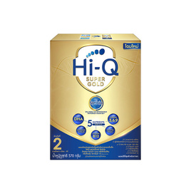 นมผงไฮคิว ซูเปอร์โกลด์ ซินไบโอโพรเทก สูตร2_570 กรัม - Hi-Q, นมผงสำหรับเด็กอายุ 1-3 ปี