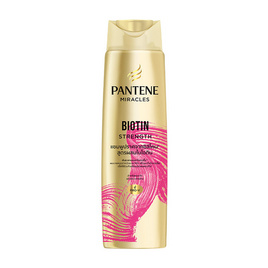แพนทีน มิราเคิล แชมพู ไบโอติน สเตร็ง ซิลิโคน-ฟรี 300 มล. - Pantene, แชมพูและครีมนวดผม