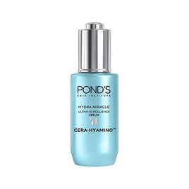 พอนด์ส ไฮดร้า มิราเคิล อัลทิเมท รีซิเลียนซ์ เซรั่ม เซรา-ไฮยามิโน 30 มล. - POND'S, ดูแลผิวหน้า