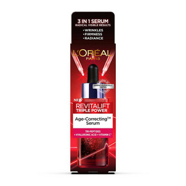 ลอรีอัล รีไวทัลลิฟท์ ทริปเปิล พาวเวอร์ เอจ-คอเรคติ้ง เซรั่ม 30 มล. - Loreal, ดูแลลบเลือนริ้วรอย