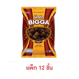 บิ๊กก้า ข้าวโพดอบกรอบ รสช็อกโกแลต 30 กรัม (แพ็ก 12 ชิ้น) - บิ๊กก้า, 7Online