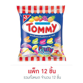 ทอมมี่ ลูกอมเคี้ยวหนึบกลิ่นผลไม้ 30 กรัม (แพ็ก 12 ชิ้น) - ทอมมี่, ขนมขบเคี้ยว และช็อคโกแลต