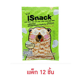 ไอสแน็ค บะหมี่กรอบปรุง รสซาวครีมและหัวหอม 30 กรัม (แพ็ก 12 ชิ้น) - ไอสแน็ค, 7Online