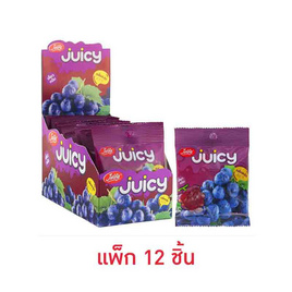 เจลฟี่ จุซซี่ เยลลี่กลิ่นองุ่น 30 กรัม (แพ็ก 12 ชิ้น) - เจลฟี่, เยลลี่/มาร์ชแมลโลว์