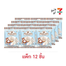 โอเค มาร์ชแมลโลมาร์เบิลเค้กกลิ่นช็อกโกแลต 30 กรัม (แพ็ก 12 ชิ้น) - โอเค, เยลลี่/มาร์ชแมลโลว์