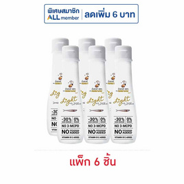 หอยนางรมไลท์ น้ำปลาแท้ สูตรลดโซเดียม 30% 130 มล. (แพ็ก 6 ชิ้น) - หอยนางรม, ซอสปรุงอาหาร