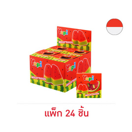 ยูปี้ เยลลี่วอเตอร์เมลอน 30 กรัม (แพ็ก 24 ชิ้น) - ยูปี้, เยลลี่/มาร์ชแมลโลว์