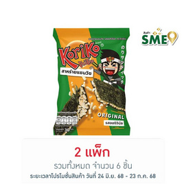 โกริโกะ สาหร่ายแซนวิชรสออริจินัล 30 กรัม (แพ็ก 3 ชิ้น) - โกริโกะ, สาหร่าย