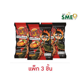 โกริโกะ สาหร่ายแซนวิชรสบะหมี่เกาหลี 30 กรัม (แพ็ก 3 ชิ้น) - โกริโกะ, สาหร่าย