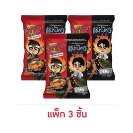โกริโกะ สาหร่ายแซนวิชรสบะหมี่เกาหลี 30 กรัม (แพ็ก 3 ชิ้น) - โกริโกะ