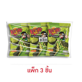 โกริโกะ สาหร่ายแซนวิชรสวาซาบิ 30 กรัม (แพ็ก 3 ชิ้น) - โกริโกะ, ขนมขบเคี้ยว และช็อคโกแลต