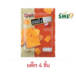 มูซ่า ขนมปังกรอบรสน้ำพริกเผา 30 กรัม (แพ็ก 4 ชิ้น) - มูซ่า, ขนมขบเคี้ยว และช็อคโกแลต