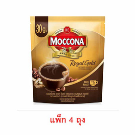 มอคโคน่า รอยัลโกลด์ ดาร์ก โรสต์ กาแฟสำเร็จรูปสำเร็จรูปฟรีซดราย 30 กรัม/ถุง (แพ็ก 4 ถุง) - Moccona, สินค้าใหม่เครื่องดื่มและผงชงดื่ม