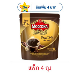 มอคโคน่า รอยัลโกลด์ ดาร์ก โรสต์ กาแฟสำเร็จรูปสำเร็จรูปฟรีซดราย 30 กรัม/ถุง (แพ็ก 4 ถุง) - Moccona, เครื่องดื่มและผงชงดื่ม