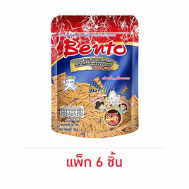 เบนโตะ ปลาหมึกอบกรอบ รสหมึกสไปซี่ 30 กรัม (แพ็ก 6 ชิ้น) - เบนโตะ, ปลาเส้น&ปลาหมึก