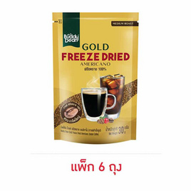 บัดดีดี้นโกลด์ ฟรีซดรายอเมริกาโน่กาแฟสำเร็จรูป 30 กรัม (แพ็ก 6 ถุง) - บัดดี้ดีน, เครื่องดื่มและผงชงดื่ม