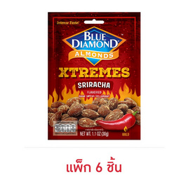 บลูไดมอนด์ อัลมอนด์รสศรีราชา 30 กรัม (แพ็ก 6 ชิ้น) - Blue Diamond, บลูไดมอนด์ นัทวอล์คเกอร์ ราคาพิเศษ