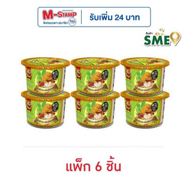 ป้าแว่น น้ำพริกปลาสลิดผัดกะเพรา 30 กรัม (แพ็ก 6 ชิ้น) - ป้าแว่น, สายกินดื่ม