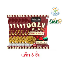 เดอลาลิต้า ขนมถั่วลันเตาแท่งอบกรอบ รสเผ็ดเกาหลี 30 กรัม (แพ็ก 6 ชิ้น) - เดอลาลิต้า, ถั่ว