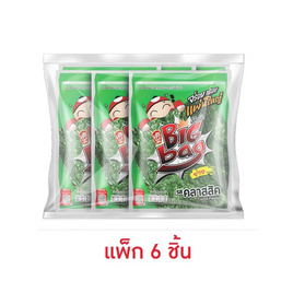 เถ้าแก่น้อย บิ๊กแบ็ก สาหร่ายย่างรสคลาสสิค 30 กรัม (แพ็ก 6 ชิ้น) - เถ้าแก่น้อย, สาหร่าย