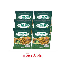 กรีนนัท ถั่วลันเตาอบกรอบรสกะเพรากุ้ง 30 กรัม (แพ็ก 6 ชิ้น) - กรีนนัท, ถั่ว