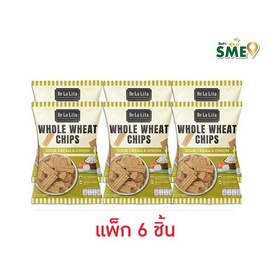 เดอลาลิต้า ขนมอบกรอบโฮลวีต รสซาวครีมและหัวหอม 30 กรัม (แพ็ก 6 ชิ้น) - เดอลาลิต้า, ขนมขบเคี้ยว ลูกอม เยลลี่ พุดดิ้ง