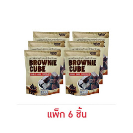คริสปี้บราวน์ บราวนี่กรอบคิวบ์รสดาร์กช็อกโกแลต 30 กรัม (แพ็ก 6 ชิ้น) - คริสปี้บราวน์, เวเฟอร์/เค้ก/พาย