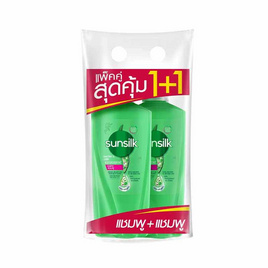 ซันซิล แชมพู เฮลธีเออร์ & ลอง ผมยาว (เขียว) 325 มล. แพ็กคู่ - Sunsilk, เมื่อซื้อสินค้ายูนิลีเวอร์ที่ร่วมรายการครบ 399 บาท กรอกโค้ดรับส่วนลดเพิ่ม