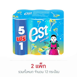 เอสกามิกาเซ่ไลม์ 325 มล. (แพ็ก 6 กระป๋อง) - Est, น้ำอัดลม