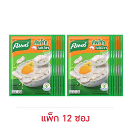 คนอร์คัพโจ๊กซอง รสปลา 32 กรัม (แพ็ก 12 ซอง) - คนอร์, เครื่องปรุงรสและของแห้ง