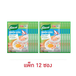 คนอร์คัพโจ๊ก รสกุ้ง-ปูอัด ซอง 32 กรัม (แพ็ก 12 ซอง) - คนอร์, คนอร์