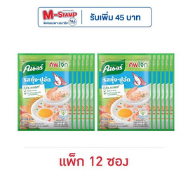 คนอร์คัพโจ๊ก รสกุ้ง-ปูอัด ซอง 32 กรัม (แพ็ก 12 ซอง) - คนอร์, โจ๊ก/ข้าวตุ๋น/ข้าวต้ม