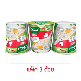 คนอร์คัพโจ๊ก รสไก่ 32 กรัม (แพ็ก 3 ถ้วย) - คนอร์, เมื่อซื้อสินค้ายูนิลีเวอร์ที่ร่วมรายการครบ 399 บาท กรอกโค้ดรับส่วนลดเพิ่ม