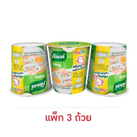 คนอร์คัพโจ๊กถ้วย รสหมู 32 กรัม (แพ็ก 3 ถ้วย) - คนอร์, เมื่อซื้อสินค้ายูนิลีเวอร์ที่ร่วมรายการครบ 399 บาท กรอกโค้ดรับส่วนลดเพิ่ม