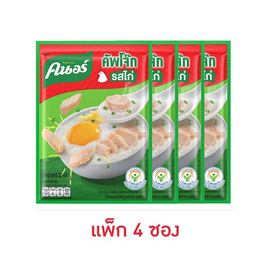 คนอร์คัพโจ๊กซอง รสไก่ 32 กรัม (แพ็ก 4 ซอง) - คนอร์, ยูนิลีเวอร์ ผลิตภัณฑ์อาหาร