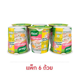 คนอร์คัพโจ๊กรสหมูผสมสาหร่ายชนิด 32 กรัม (แพ็ก 6 ถ้วย) - คนอร์, Unilever official shop