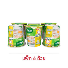 คนอร์คัพโจ๊กชนิดถ้วย รสหมู 32 กรัม (แพ็ก 6 ถ้วย) - คนอร์, สายกินดื่ม