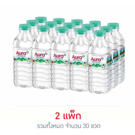 น้ำแร่ออรา 330 มล. (แพ็ก 15 ขวด) - ออร่า, น้ำแร่