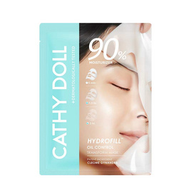 เคที่ดอลล์ ออยล์คอนโทรล ไฮโดรฟิลล์ มาส์ก 33 ก. - Cathy Doll, มาส์กหน้า