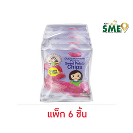 แม่นภา มันม่วงเบรคแตก 33 กรัม (แพ็ก 6 ชิ้น) - แม่นภา, ผลไม้อบแห้ง