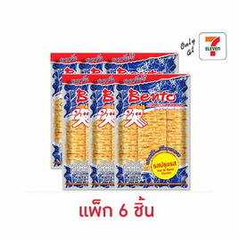 เบนโตะ ปลาหมึกอบ รสปรุงรส 33 กรัม (แพ็ก 6 ชิ้น) - เบนโตะ