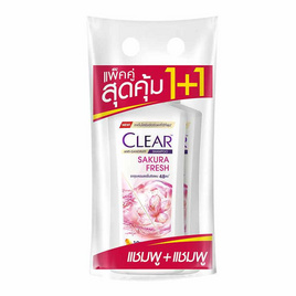 เคลียร์ แชมพู แอนตี้แดนดรัฟ สูตร ซากุระ เฟรช 350 มล. (แพ็กคู่) - Clear, ผลิตภัณฑ์ดูแลเส้นผม
