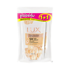 ลักส์ ครีมอาบน้ำ อีเวนโทน โกลว์ (ไบร์ท คามิเลีย) ถุงเติม 350 มล. แพ็กคู่ - Lux, ผลิตภัณฑ์ดูแลผิวกาย